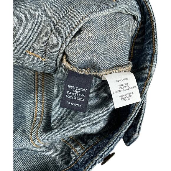 J.Crew Indigo Denim Vest Size S | Button Front Classic Jean Style Excellent - Picture 11 of 11